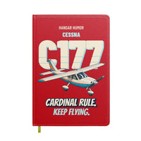 Thumbnail for Cessna 177 Cardinal - Cardinal rule. Keep flying. design on red notebook