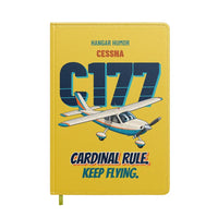 Thumbnail for Cessna 177 Cardinal - Cardinal rule. Keep flying. design on yellow notebook