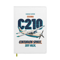 Thumbnail for Cessna 210 Centurion - Centurion spirit. Sky high. design on white notebook