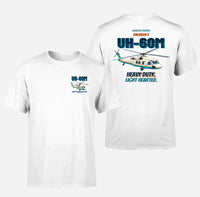 Thumbnail for Sikorsky UH-60M Black Hawk - Heavy duty. Light hearted. - Double-Side T-Shirt design on white double side t shirt