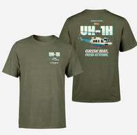 Thumbnail for Bell UH-1H Iroquois Huey - Classic beat. Fresh attitude. - Double-Side T-Shirt design on greenarmy double side t shirt