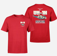 Thumbnail for Bell UH-1H Iroquois Huey - Classic beat. Fresh attitude. - Double-Side T-Shirt design on red double side t shirt