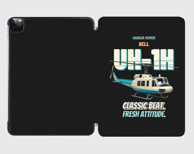Bell UH-1H Iroquois Huey - Classic beat. Fresh attitude. design on black ipad tablet case