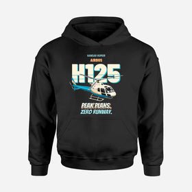 Single-Side Printing — Airbus H125 - Peak plans. Zero runway. Hoodies