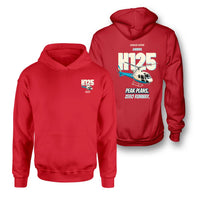Thumbnail for Airbus H125 - Peak plans. Zero runway. - Double-Side Hoodie design on red double side hoodie
