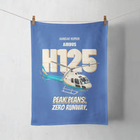 Thumbnail for Airbus H125 - Peak plans. Zero runway. design on blue towel