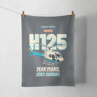 Thumbnail for Airbus H125 - Peak plans. Zero runway. design on gray towel