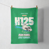 Thumbnail for Airbus H125 - Peak plans. Zero runway. design on green towel