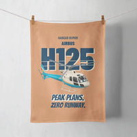 Thumbnail for Airbus H125 - Peak plans. Zero runway. design on orange towel
