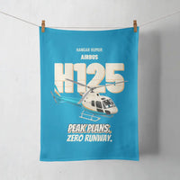Thumbnail for Airbus H125 - Peak plans. Zero runway. design on turquoise towel
