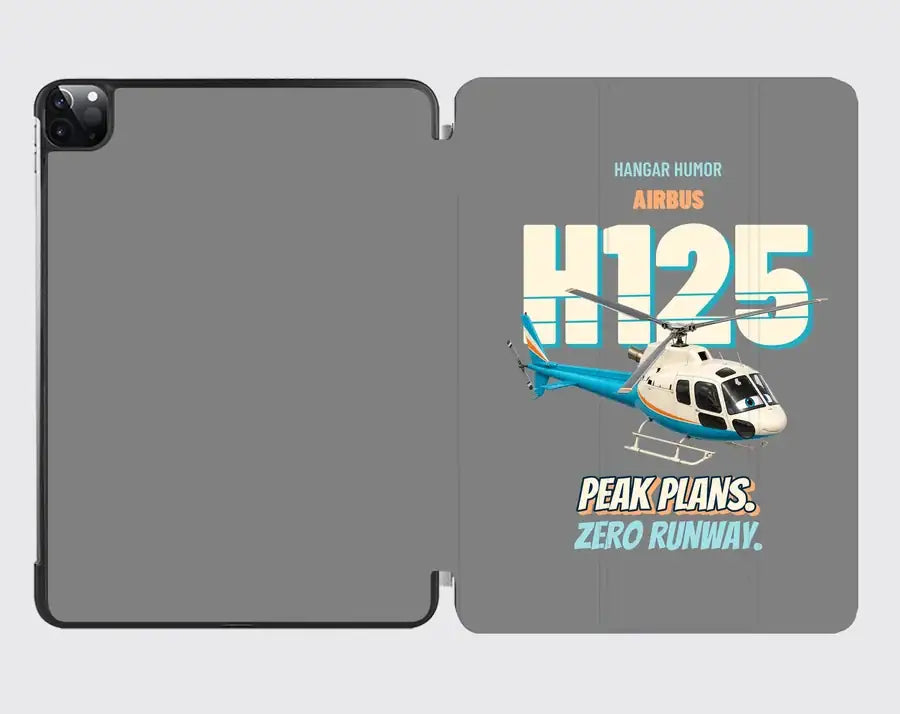Airbus H125 - Peak plans. Zero runway. design on gray ipad tablet case