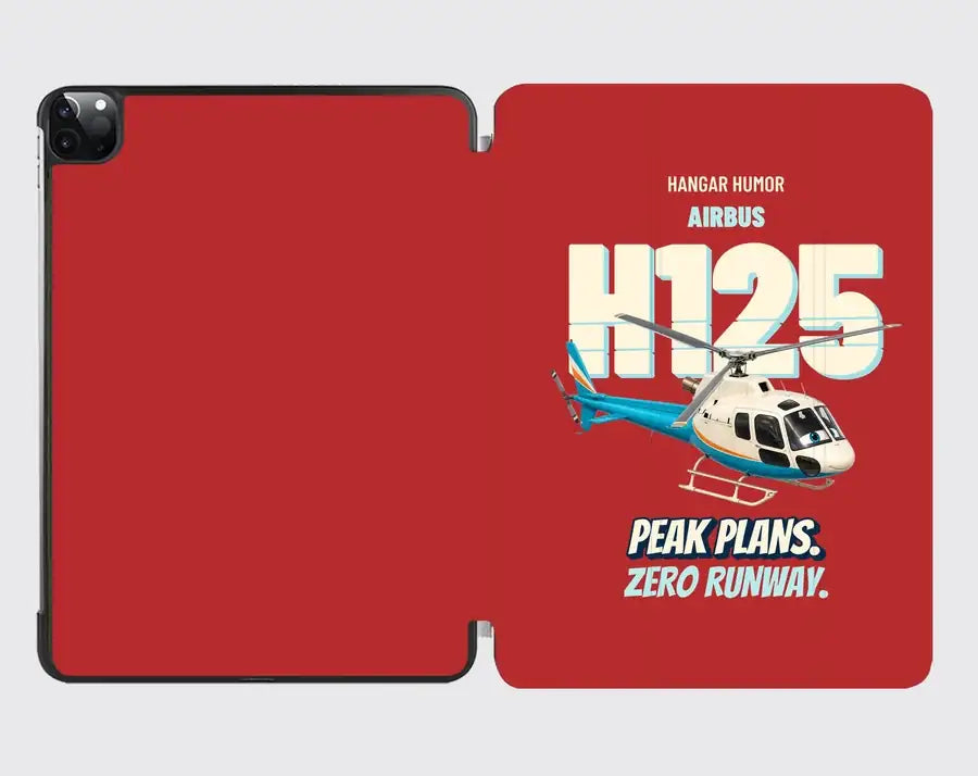 Airbus H125 - Peak plans. Zero runway. design on red ipad tablet case