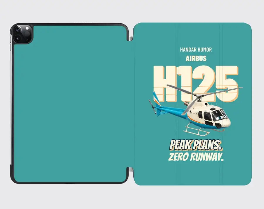 Airbus H125 - Peak plans. Zero runway. design on turquoise ipad tablet case