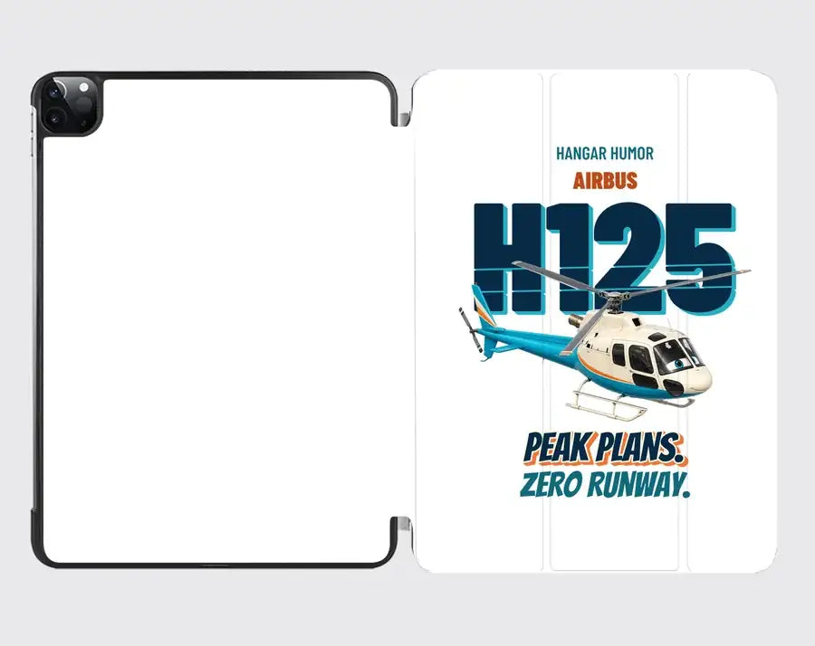 Airbus H125 - Peak plans. Zero runway. design on white ipad tablet case
