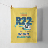 Thumbnail for Robinson R22 Beta II - Two seats. Big first steps. design on yellow towel