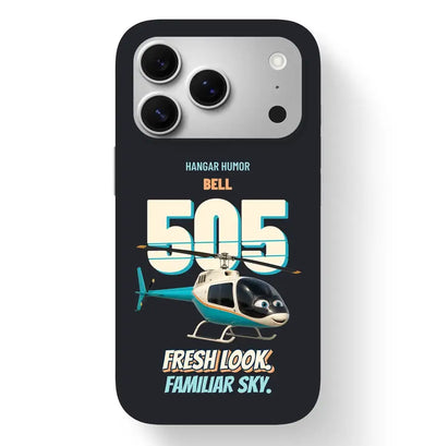 Bell 505 - Fresh look. Familiar sky. design on black magsafe iphone 17 pro