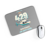 Thumbnail for Bell 429 - Twin power. One happy hover. design on gray rectangle mouse pad