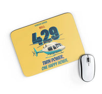 Thumbnail for Bell 429 - Twin power. One happy hover. design on yellow rectangle mouse pad