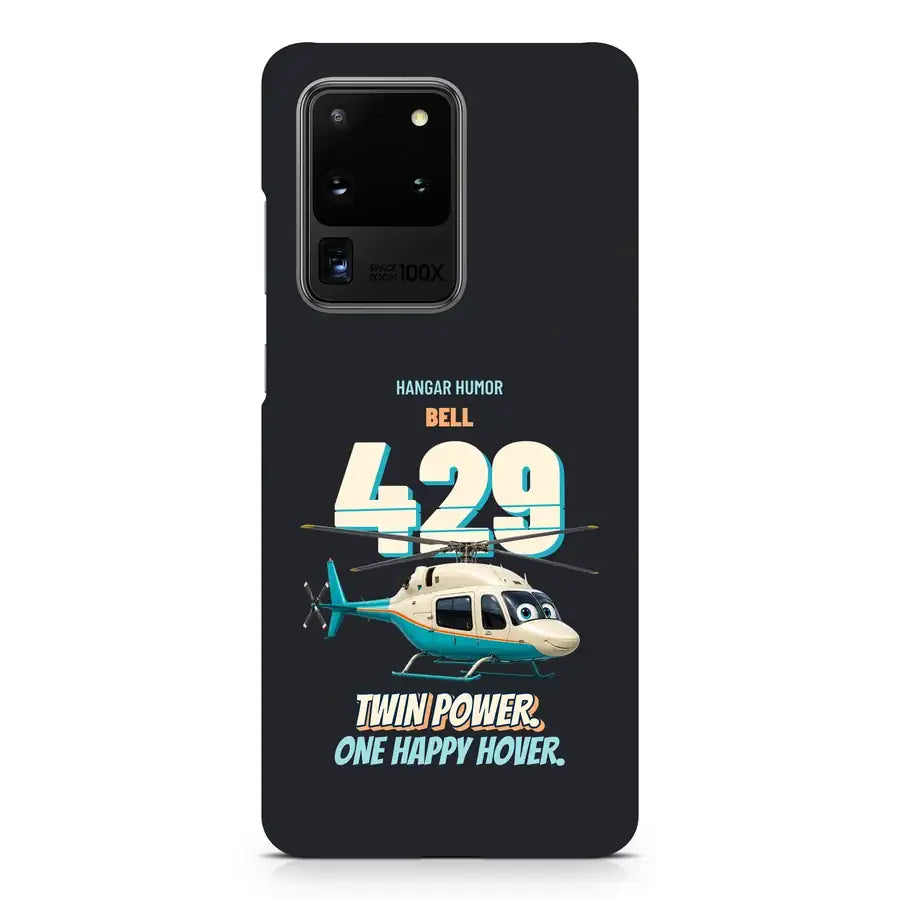 Bell 429 - Twin power. One happy hover. design on black samsung case