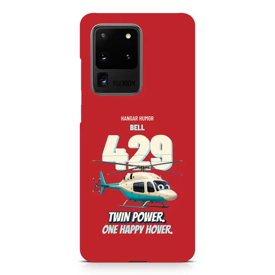 Bell 429 - Twin power. One happy hover. design on red samsung case