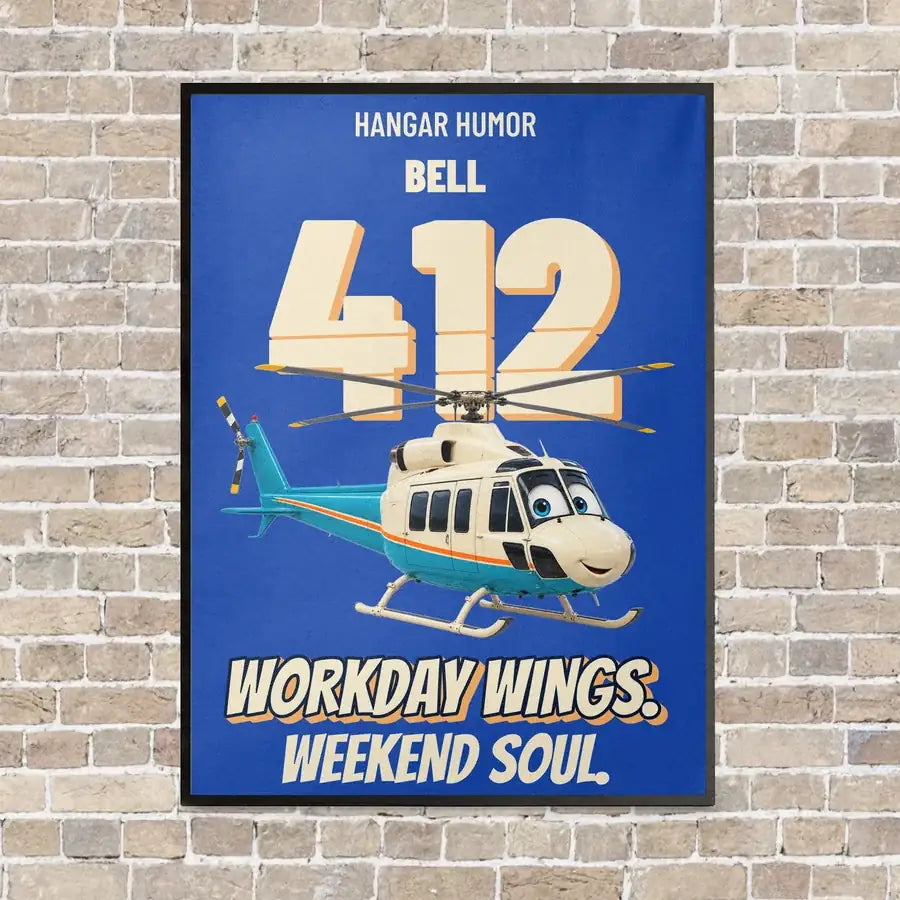 Bell 412EPX - Workday wings. Weekend soul. | Cartoon Aviation