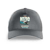 Thumbnail for Airbus H130 - Wide windows. Bigger plans. design on gray printed hat