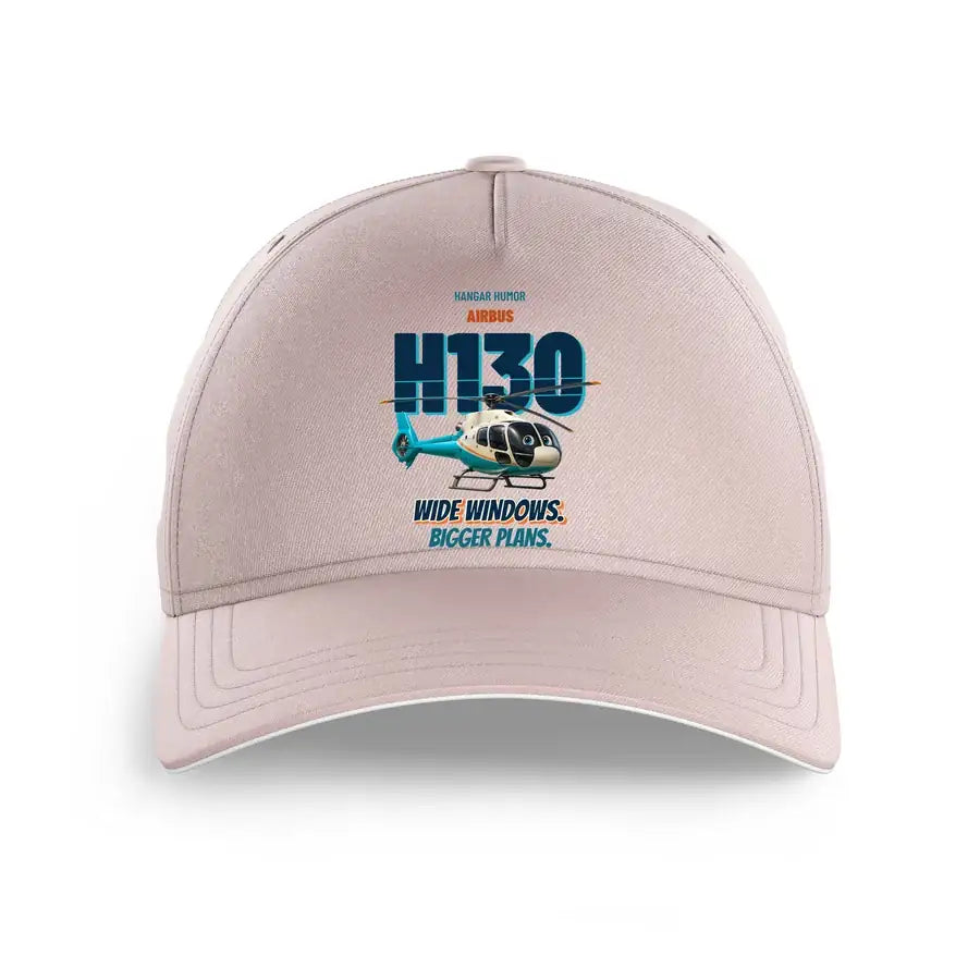 Airbus H130 - Wide windows. Bigger plans. design on pink printed hat