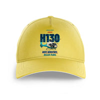 Thumbnail for Airbus H130 - Wide windows. Bigger plans. design on yellow printed hat