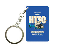 Thumbnail for Airbus H130 - Wide windows. Bigger plans. design on blue key chain