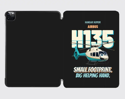 Airbus H135 - Small footprint. Big helping hand. design on black ipad tablet case