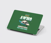 Thumbnail for Leonardo AW169 - Compact class. First-class hover. design on green MacBook case