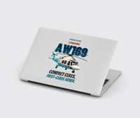 Thumbnail for Leonardo AW169 - Compact class. First-class hover. design on light gray MacBook case