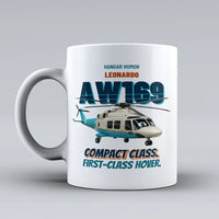 Thumbnail for Leonardo AW169 - Compact class. First-class hover. design on white ceramic mug