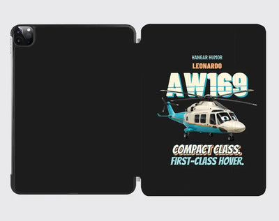 Leonardo AW169 - Compact class. First-class hover. design on black ipad tablet case
