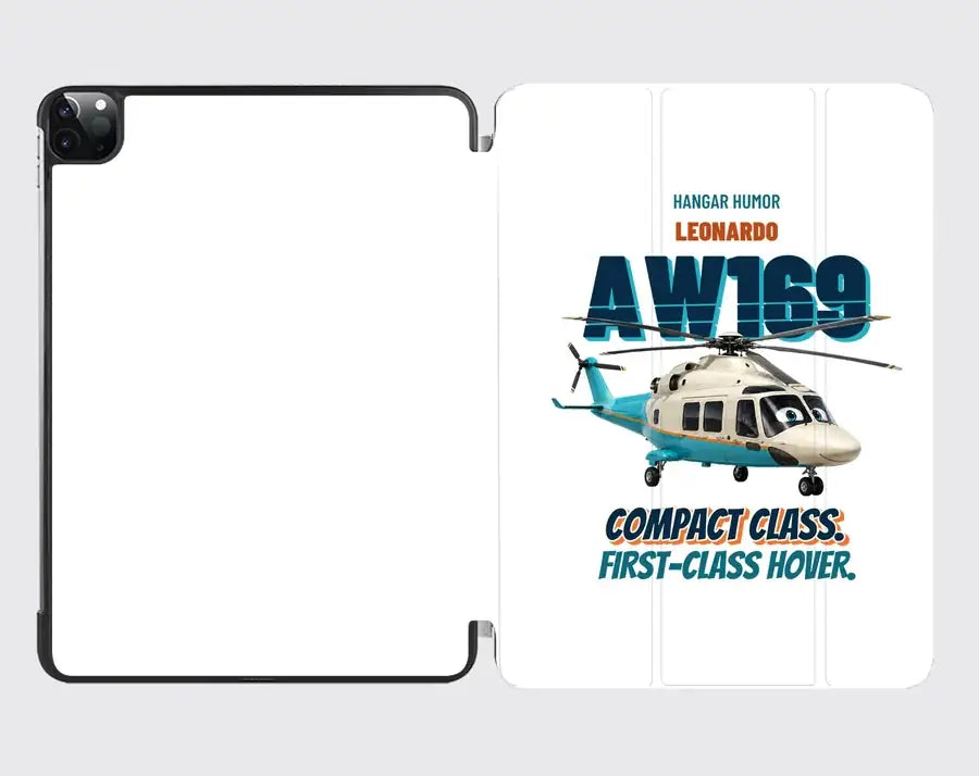Leonardo AW169 - Compact class. First-class hover. design on white ipad tablet case