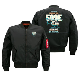 MD Helicopters MD 500E - Little egg. Big altitude. Bomber Jackets