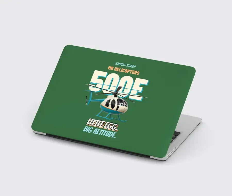 MD Helicopters MD 500E - Little egg. Big altitude. design on green MacBook case