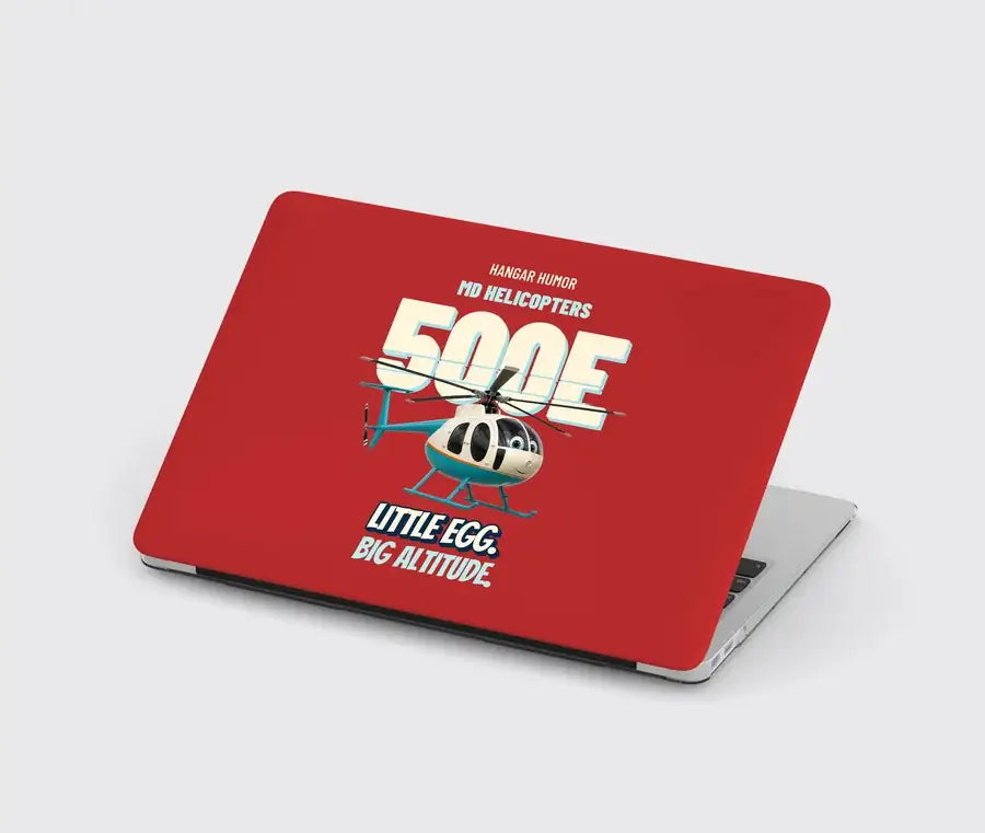 MD Helicopters MD 500E - Little egg. Big altitude. design on red MacBook case