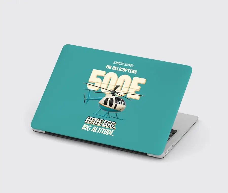 MD Helicopters MD 500E - Little egg. Big altitude. design on turquoise MacBook case