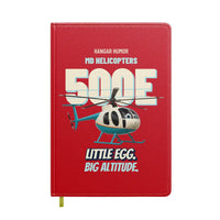 Thumbnail for MD Helicopters MD 500E - Little egg. Big altitude. design on red notebook