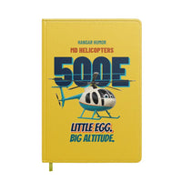 Thumbnail for MD Helicopters MD 500E - Little egg. Big altitude. design on yellow notebook