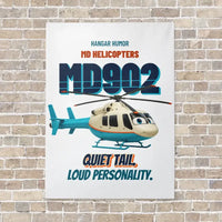Thumbnail for MD Helicopters MD 902 Explorer - Quiet tail. Loud personality. vertical canvas print - no frame - white background