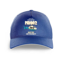 Thumbnail for MD Helicopters MD 902 Explorer - Quiet tail. Loud personality. design on blue printed hat