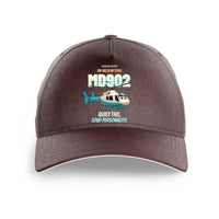 Thumbnail for MD Helicopters MD 902 Explorer - Quiet tail. Loud personality. design on brown printed hat