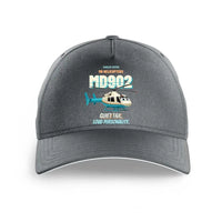 Thumbnail for MD Helicopters MD 902 Explorer - Quiet tail. Loud personality. design on gray printed hat