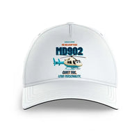 Thumbnail for MD Helicopters MD 902 Explorer - Quiet tail. Loud personality. design on white printed hat