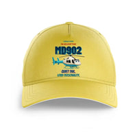Thumbnail for MD Helicopters MD 902 Explorer - Quiet tail. Loud personality. design on yellow printed hat