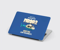 Thumbnail for MD Helicopters MD 902 Explorer - Quiet tail. Loud personality. design on blue MacBook case