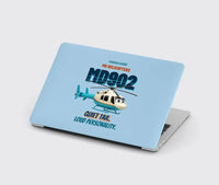 Thumbnail for MD Helicopters MD 902 Explorer - Quiet tail. Loud personality. design on light blue MacBook case