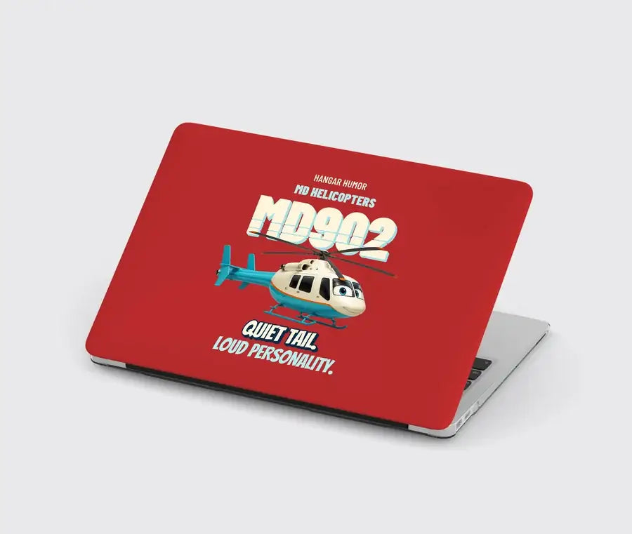 MD Helicopters MD 902 Explorer - Quiet tail. Loud personality. design on red MacBook case
